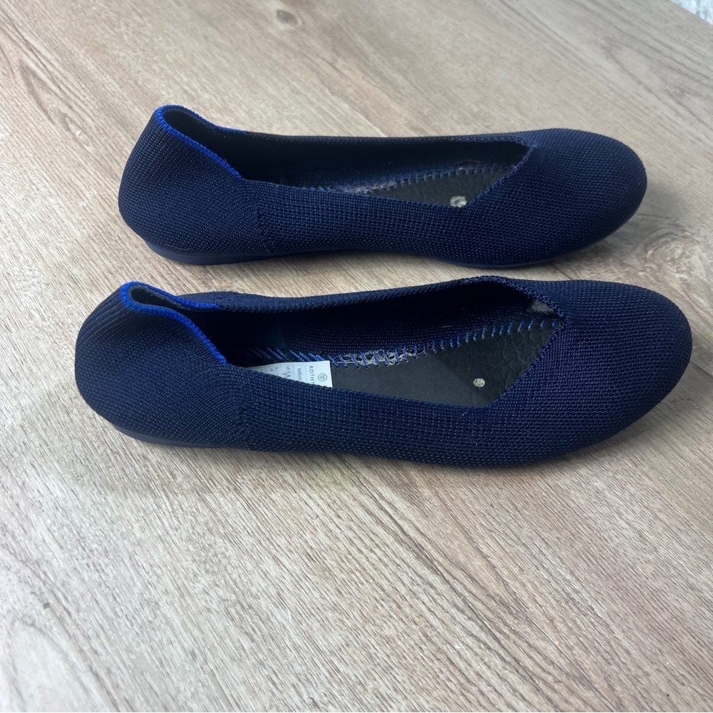 Rothy's‎ Blue Flats Minimalist Design